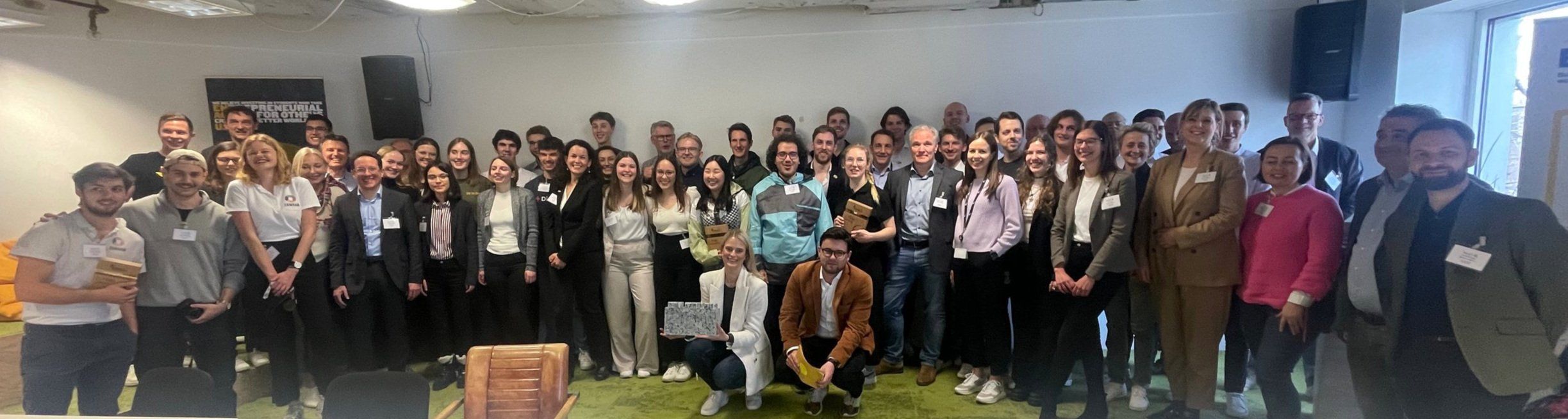 Rund 80 Teilnehmende waren beim Enactus Startup Accelerator 2023 im TechQuartier Frankfurt zu Gast.